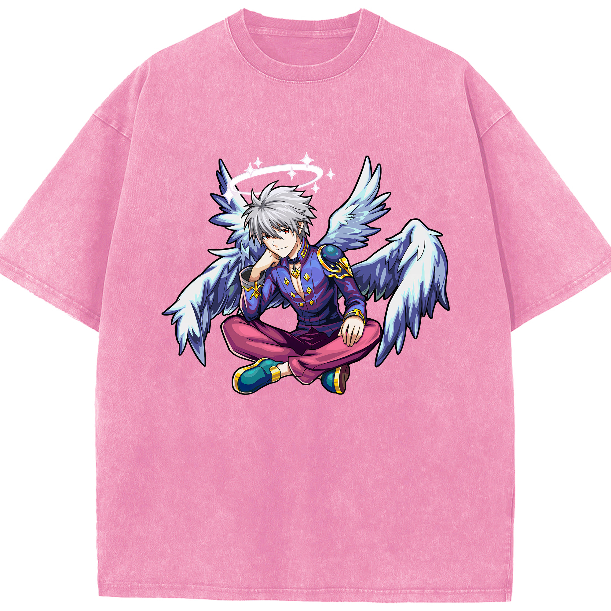 （画像用） EVA 新世紀エヴァンゲリオン 綿100% ヴィンテージ風 半袖Tシャツ（フロントプリント）